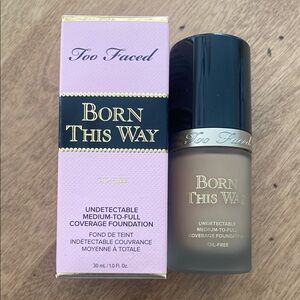 Too Faced Born This Way Flawless Coverage Foundation - Porcelain - New in Box